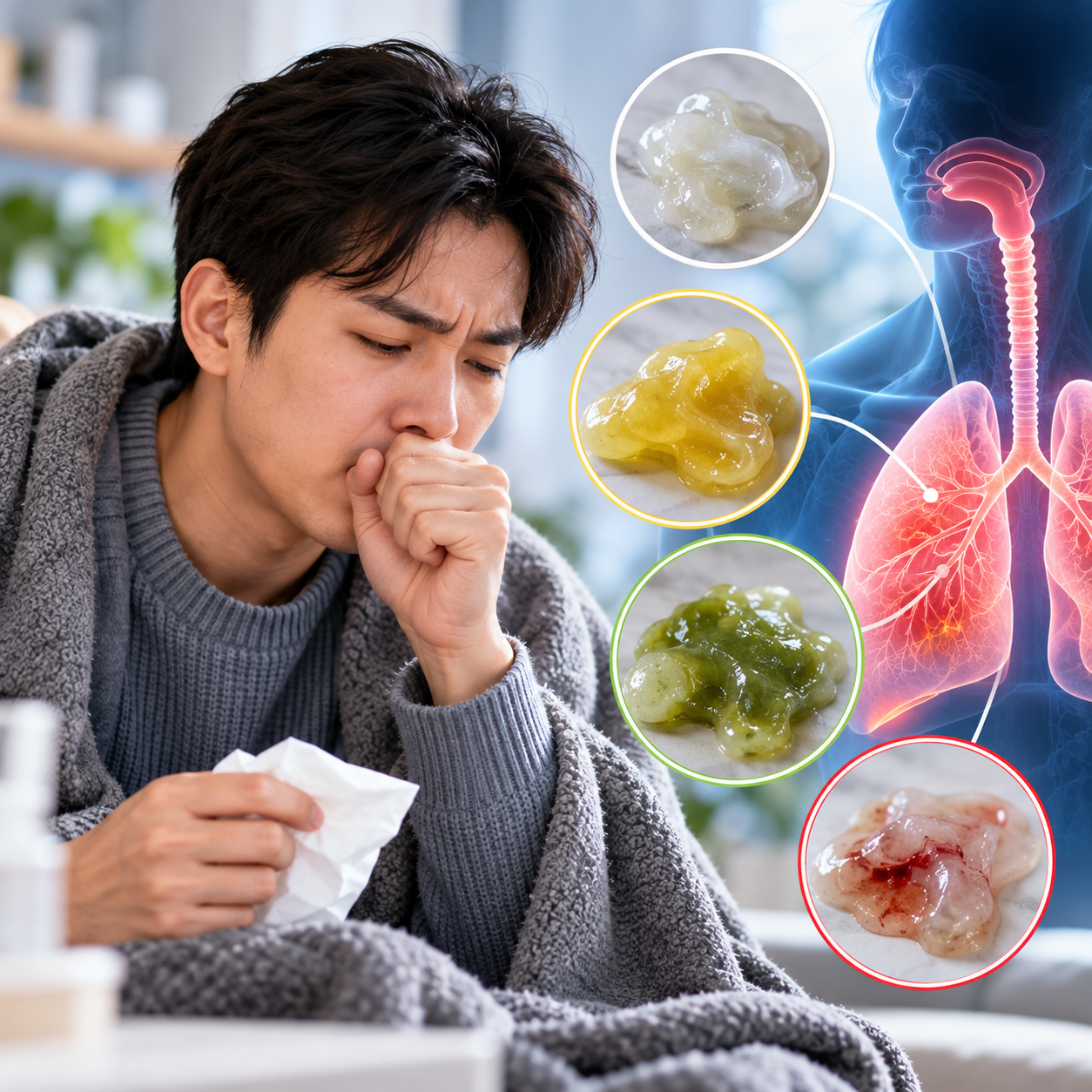 Đờm Màu Vàng, Xanh, Trắng Nói Lên Điều Gì Về Sức Khỏe?